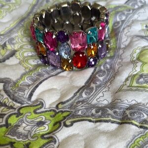 Vibrant Multicolor Gemstone Bracelet